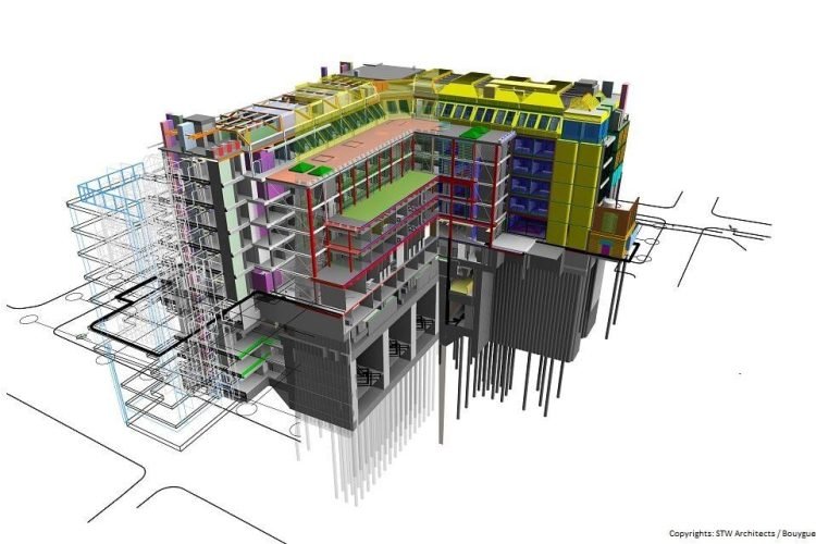 BIM model of a high-rise building BIM model of a high-rise building